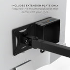HumanCentric Mounting Bracket Compatible with Intel NUC, VESA Monitor Arm Extension Plate for NUC Mini PC Computer, 75x75mm and 100x100mm Patterns, Does not fit Hades and Skull Canyon NUC