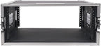 Sound Town 4U PA/DJ Rack/Road Case, 4-Space, with 21" Rackable Depth, Plywood, Metal Ball Corners, Pro Tour Grade Flight Case (STRC-4U)
