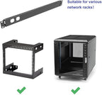QiaoYoubang 1U Hinged Rack Panel 2D XLR HDMI Audio Rack Mount Panel for 19 inches Rack Mount (2D)