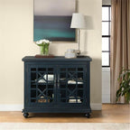 Martin Svensson Home Avalon Small Spaces Accent Cabinet TV Stand, 38" W x 32" H Catalina Blue