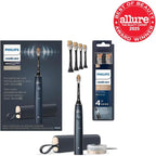 Philips Sonicare DiamondClean Prestige 9900 Rechargeable Electric Toothbrush with SenseIQ, 5 Premium All-in-One Brush Heads, Plaque Removal, Gum Care, Whitening, Midnight, BD9002AZ