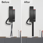 Rubber Bond TV Cord Hider Cable Protector - Strong Self Adhesive Wall Cord Cover Cable Hider - Low Profile Cable Management Wall Cord Concealer Cable Raceway
