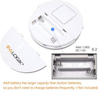 EVA LOGIK Modern Ultra-Thin Window Alarm with Loud 120dB Sound and Vibration Sensors Compatible with Virtually Any Window, Glass Break Alarm Perfect for Home, Office, Dorm Room- 4 Pack