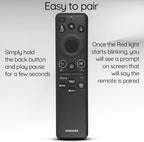 Ceybo Original Solar Voice Remote Control Replacement with YouTube Netflix Shortcut for Samsung Smart TVs, Compatible with Neo QLED 8K, QLED (BN59-01480A)