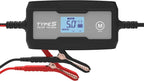 Type S 10A Smart Battery Charger & Maintainer, 6V & 12V Fully Automatic Trickle Charger, Jump Start Assist Battery Recovery Mode Auto-Voltage Detection Safe Charging for Cars Motorcycles ATVs Boats