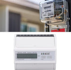 Tyenaza Electric Meter, 3 Phase 4 Wire 7P LCD Digital Display DIN Rail Mount Power Monitor