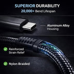 Mizi USB-C Headphone and Charging Adapter 3-in-1 – Type-C to 3.5mm Audio Jack + USB-C PD Charging + Type-C Audio Splitter, Compatible with iPhone, iPad, Samsung Galaxy, Pixel, and More – Black