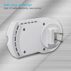 D MODUN Gas Detector, Natural Gas/LPG/City Coal Gas Leak Detector, Plug-in Sensor Gas Monitor with Sound Alarm and LED Display, Methane Propane Butane Combustible Gas Alarm for Kitchen RV Garage-White