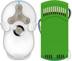 Universal Ceiling Fan Remote Control Kit, Replacement for Hampton Bay, Hunter, Harbor Breeze, 3 Speed with Light Dimmer, 434MHz, with Wall Mount