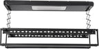 banborba Electric Retractable Airing Rack, Ceiling Mounted Clothes Drying Rack, Retractable Clothesline, Vertical Laundry Drying Rod with LED Light & Remote, 110V 24W, Black