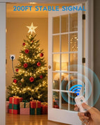 Syantek Remote Control Outlet, Wireless Remote Light Switch Kit, 15A/1875W, 100FT Long Range for Lamps, Fans, Christmas Lights, Electrical Appliance