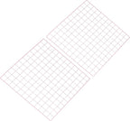 PATIKIL 24"x24" Wire Grid Panel, 2 Pack Board Photo Pictures Memo Display Grid Panels Hanging Organizer Wall Decorative Panel for Home Office Wedding, Pink