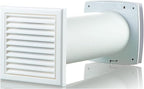 VENTS-US GK 150 LD - Easy to Install 6" Through The Wall Exhaust Fan with 109 CFM - Built to Remove Moisture, Harmful Fumes, Vapors, Odors, Humidity, and Common Indoor Air Pollutants