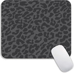 Armanza Square Mouse Pad Black Leopard,Personalized Premium-Textured Custom Mouse Mat Design,Washable Mousepad Cloth,Non-Slip Rubber Base Computer Mouse Pads for Wireless Mouse