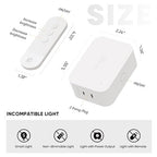 TREATLIFE 2 in 1 Dimmer Plug with Remote, No Smart Features, Wireless Remote Control Outlet, Up to 100FT Range, Plug-in Dimmer Switch for Dimmable Bulbs, String Lights, Max Power 300W