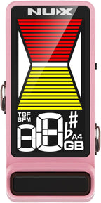 NUX NTU-3 MKII Pedal Tuner Flow Tune for Chromatic, Guitar, Bass, Large LCD Display,TB/BB Monitor Modes, Fits Any Board, Display Modes,Strobo Mode, Arrow Mode 1, Arrow Mode 2