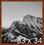 Frame It Easy 33 x 34 Russet Wood Frame (Derby)