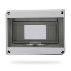MOLLOM 8 Way Circuit Breaker MCB Distribution Protection Box with DIN Rail, IP65 Waterproof,for Indoor and Outdoor