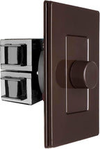 OSD Audio 300W Sleek, Modern, Minimalist Design in Wall Volume Control, Rotary Knob Brown Impedance Matching SLK300