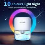 NeedDuck Dehumidifier for Home Small Quiet Dehumidifiers for 44OZ Water Tank Auto Defrost and Shutoff 10 Colors Light 4 Timer Options 3 Modes Portable Dehumidifiers for Bedroom Bathroom Closet RV