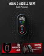GasDoc DS-399 Portable Carbon Monoxide Detector, 168H Standby, Rechargeable 3-in-1 CO Detector with Audible & Visual Alerts for Travel & Camping, CO Meter for Home, Car & Tent