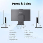 Lenovo IdeaCentre Business Computer All-in-One PC, 27" FHD 100Hz Display, Intel Core i7-13620H, 16GB DDR5, 512GB SSD, Wi-Fi 6, Windows 11 Pro with AI & Microsoft Copilot, Wireless KB & M, Grey