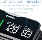 Beurer BM81 easyLock Automatic Upper Arm Blood Pressure Monitor, Smart Cuff Without Cables for Fast Measurement, Data Transfer to Apple Health and co., Bluetooth, 240 Memory Sets
