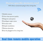 Only 0.9 inch Hidden Camera with Audio/Video Mini Small Spy Cameras Home Indoor Use Cam Night Vision Motion Detection Baby Monitor Wireless Outdoor Nanny espias ocultas WiFi Security Secret (4k)