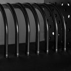 Line Leader Compact 16 Device Rolling Mobile Charging Cart for Chromebooks, Laptops, Tablets, Charging Station For Classrooms and Offices, Includes Power Strip and Locking Cabinet (Black, 34in x 23in)