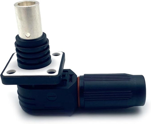 1 Set Battery Energy Storage Connector, 400A High Current Connectors Quick Plug Terminal Black Right Angle Plug and Socket IP67 Waterproof Power Adapter Crimping 150mm² Wiring (1500V)