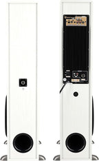 Rockville TM80W Powered Home Theater Tower Speaker System, White, 800W, 8" Subwoofers, Bluetooth, USB/SD Playback, FM Radio, Remote Control, Karaoke Ready, Perfect for Home Entertainment