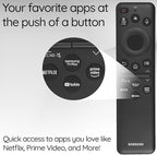 Ceybo Original Solar Voice Remote Control Replacement with YouTube Netflix Shortcut for Samsung Smart TVs, Compatible with Neo QLED 8K, QLED (BN59-01480A)