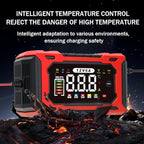 6-Amp 12V Smart Car Battery Charger, Battery Maintainer Trickle Charger with Desulfator, Pulse Repair & Overcharge Protection - for Car Lawn Mower Marine Lead-Acid Batteries (Red)