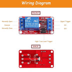 HUAREW 1-Channel 12V Relay Module with optocoupler Isolation Supports high and Low Level triggering (Pack of 10)