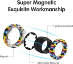 Magnetic Rings Fidget Toy Set, Idea ADHD Fidget Toys, Adult Fidget Magnets Spinner Rings for Anxiety Relief Therapy, Fidget Pack Great Gift for Adults Teens Kids Easter Basket Stuffers (3PCS)