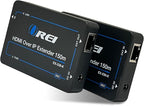 OREI HDMI Over Ethernet Extender with CAT5/CAT6, Upto 330 Feet - HDMI Loop Out - 1080P Full HD Signal Distribution with Support for one to Many Connection.