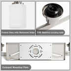 DIKAIDA 10-Light Bathroom Vanity Light Brushed Nickel,64.5in Vanity Lights with White Frosted Glass,Modern Bathroom Wall Lights Fixtures Over Mirror,Wall Sconces Lighting for Bedroom Living Room,E26