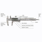 SCITOOLS All-Metal Small Digital Caliper 0-4" Mini Measuring Tool, Micrometer Caliper with Auto-Off Feature, Interchangeable Between inches and millimeters for DIY/Household and 3D Printing