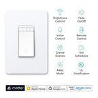 Kasa Smart Kasa Matter Smart Dimmer Switch: Voice Control w/Siri, Alexa & Google Assistant,UL Certified, Timer & Schedule, Easy Guided Install,Neutral Wire Required, Single Pole, 2.4GHz Wi-Fi, 3-Pack