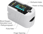 Zacurate 500E-B Wireless Bluetooth Fingertip Blood Pulse Oximeter Monitor with FREE App, SpO2, Heart Rate, Plethysmograph, and Perfusion Index Finger Oxygen Sensor Meter