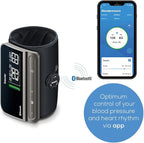 Beurer BM81 easyLock Automatic Upper Arm Blood Pressure Monitor, Smart Cuff Without Cables for Fast Measurement, Data Transfer to Apple Health and co., Bluetooth, 240 Memory Sets