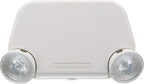 Lithonia Lighting Basics Low Profile Emergency Light, LED Emergency Lights for Business, Ceiling or Wall mount, White Thermoplastic, 120/277V Dual Voltage (EU2L M12)