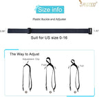 JASGOOD Women No Show Stretch Belt Elastic Web Strap Belt with Flat Buckle for Jeans Pants Dresses