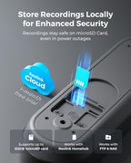 REOLINK 2K Battery Video Doorbell Camera, 150°x150° Head-to-Toe View, 2.4/5 GHz WiFi, Two-Way Talk, No Monthly Fee, Person/Vehicle/Package Detection(Chime not Included)