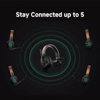 Accsoon Como SE Wireless Headset Intercom System 1312ft Team Communication Group Talk, 30+Hour Battery Life(Only Remote Headset)