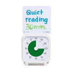 Time Timer 3 Inch Visual Timer – 60-Minute Quiet Portable Countdown Timer for Kids, Teachers, Students & Adults – Helps with Focus, Transitions, ADHD, Autism & Time Blindness – (Green & White)