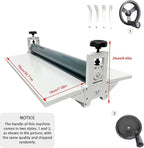 JARYANNIX Foldable Manual Cold Laminating Machine, 30Inch Commercial Cold Laminator, Adjustable Pressure, No Bubble Photo Film Laminating Machine, Maximum Thickness 0.4in