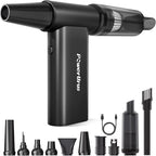Compressed Air Duster, PowerUrus 200000RPM Electric Air Duster with Brushless Motor, 4-Gear Adjustable Cordless Air Blower, 8000mAh Rechargeable Air Duster for Keyboard, PC, Outdoor and Home Cleaning
