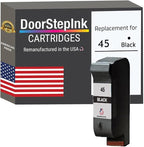 DoorStepInk 45 Black Remanufactured Ink Cartridge Replacement for HP 45 (51645A) - Compatible with HP 110/120/140/150/160/170 - High Yield 1-Pack