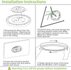 hykolity 18 Inch LED Round Flat Panel Light, Black, 32W, 3200lm, 3000K/4000K/5000K CCT Selectable, 120°Beam Angle, Dimmable Edge-Lit Flush Mount Ceiling Light Fixture - ETL Listed